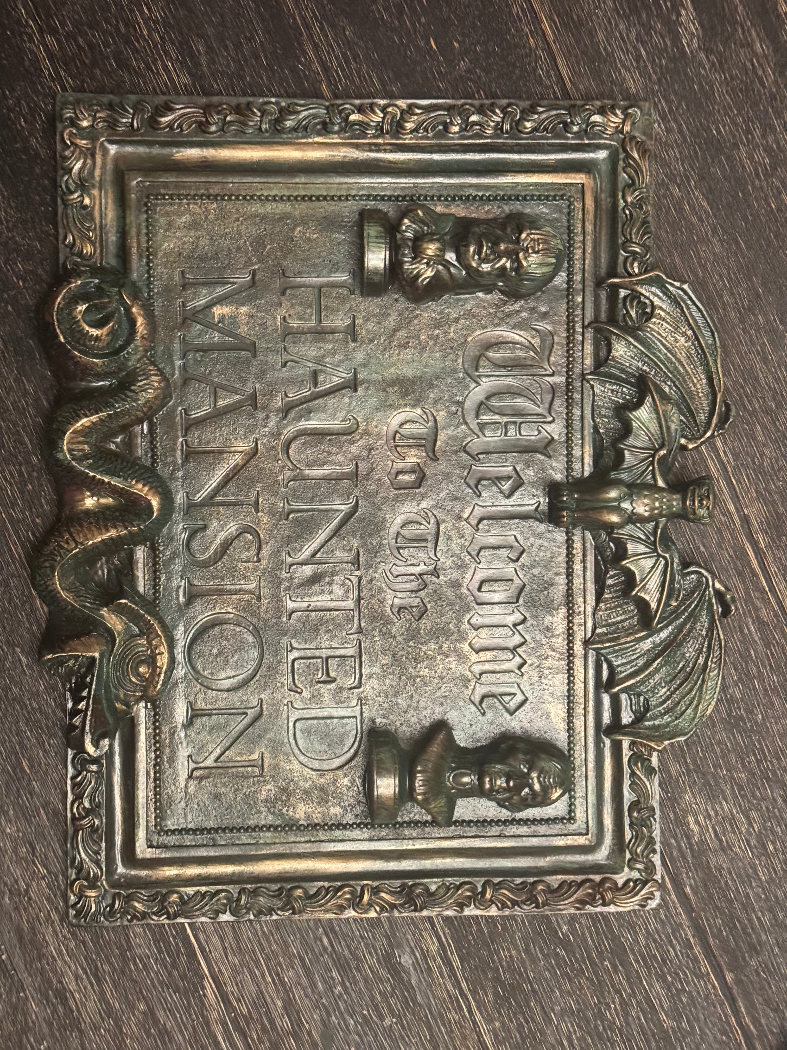 Welcome to the Haunted Mansion plaque