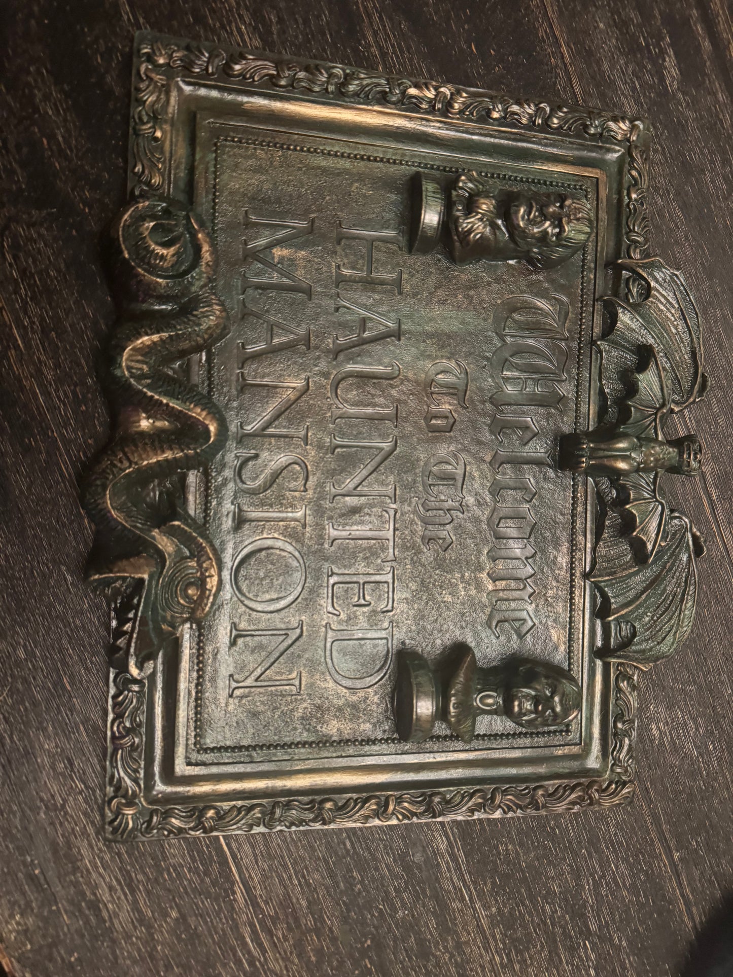 Welcome to the Haunted Mansion plaque