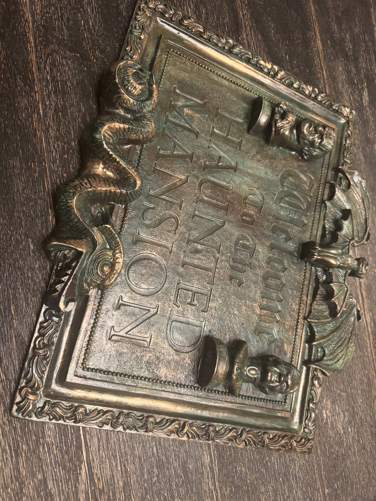 Welcome to the Haunted Mansion plaque