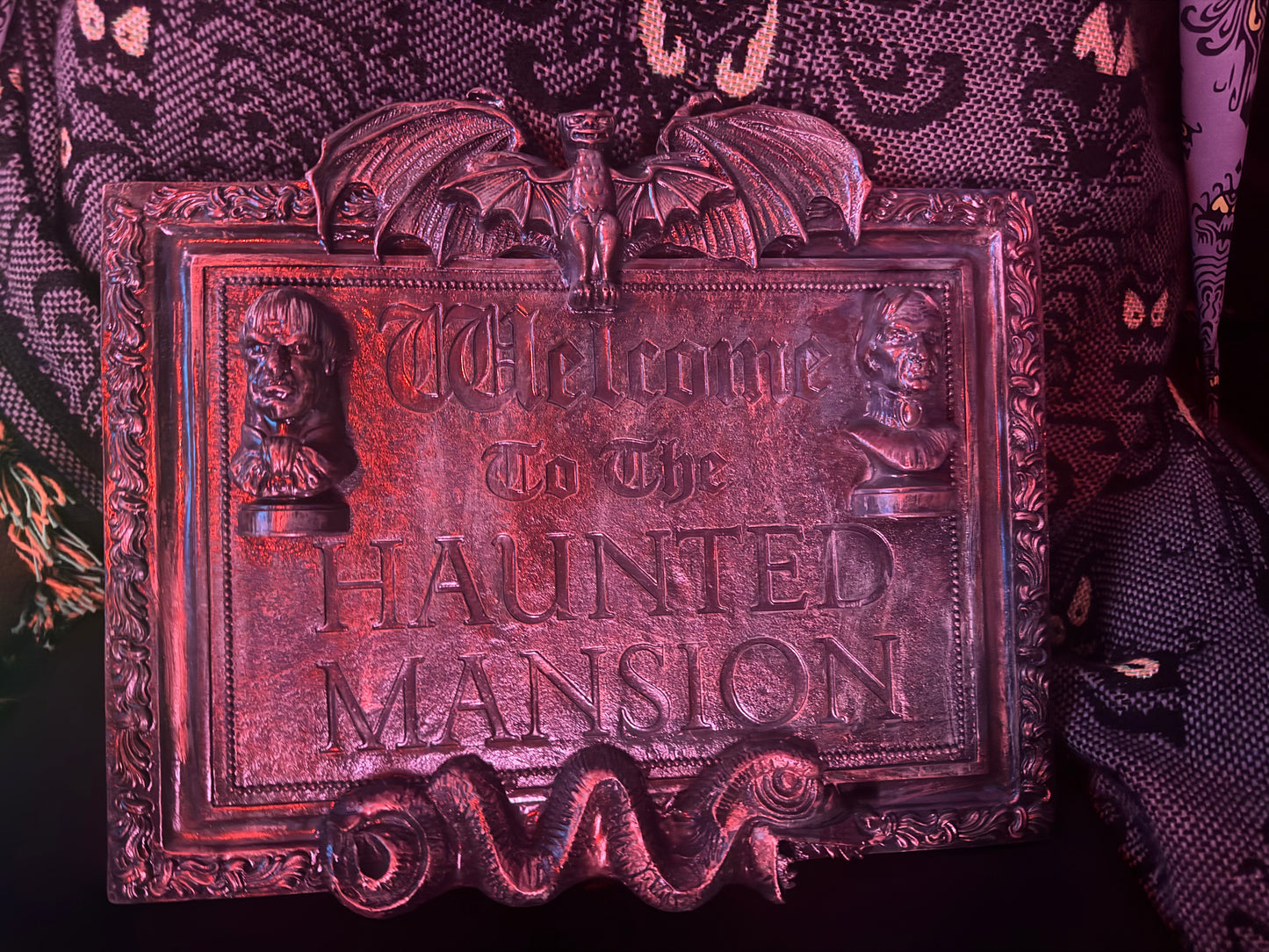 Welcome to the Haunted Mansion plaque