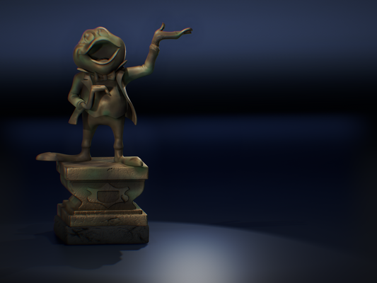 Mr Toad sculpture