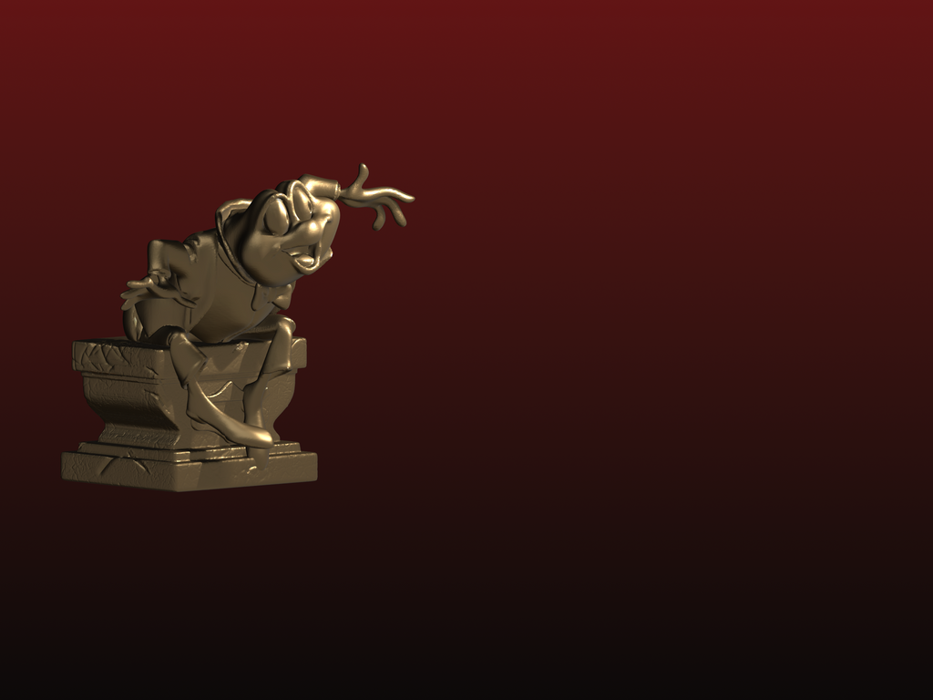 Happy little Mr Toad sculpture