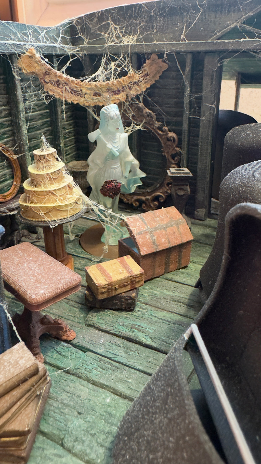 Brides Attic scene with buggies