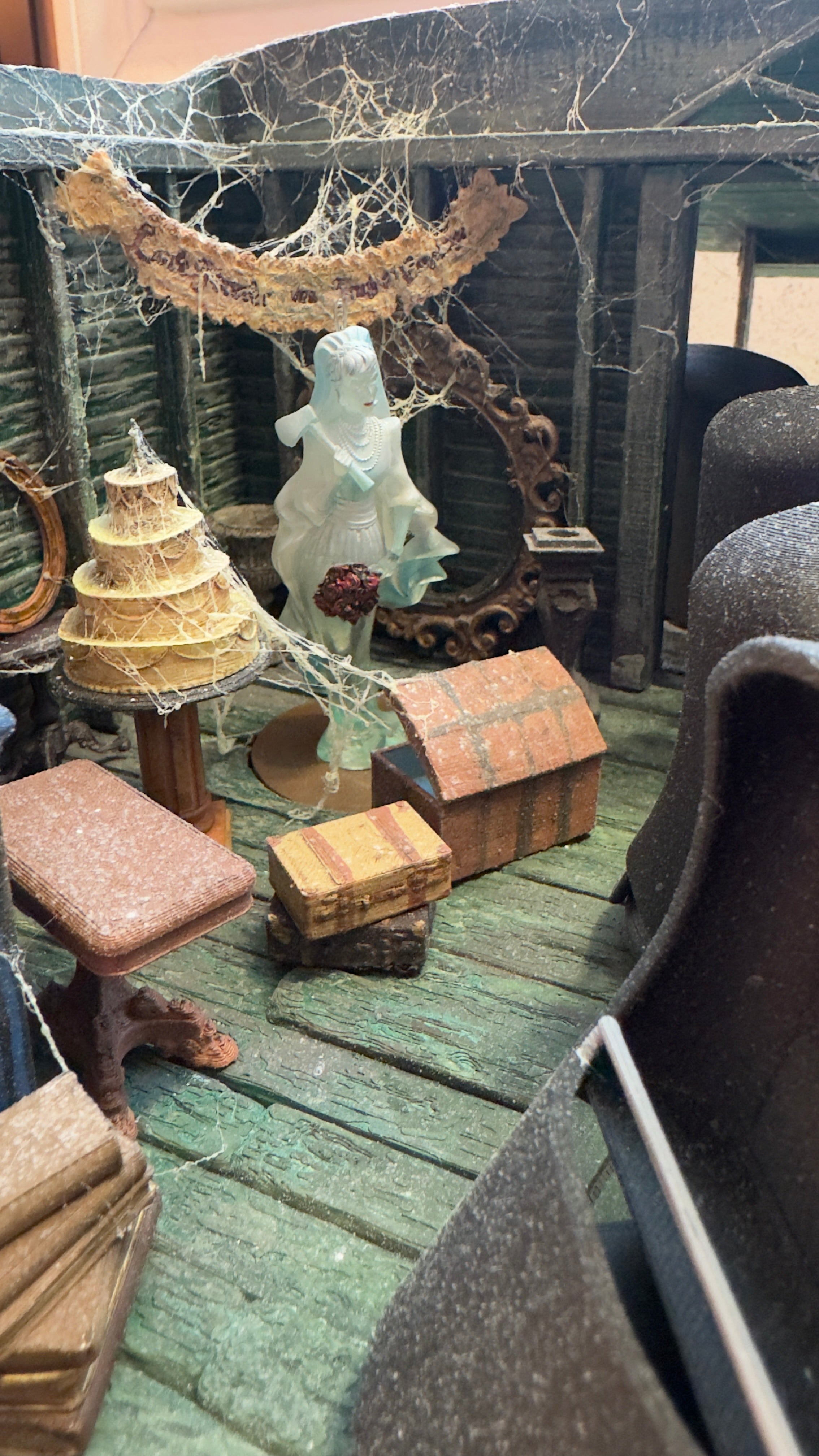 Brides Attic scene with buggies