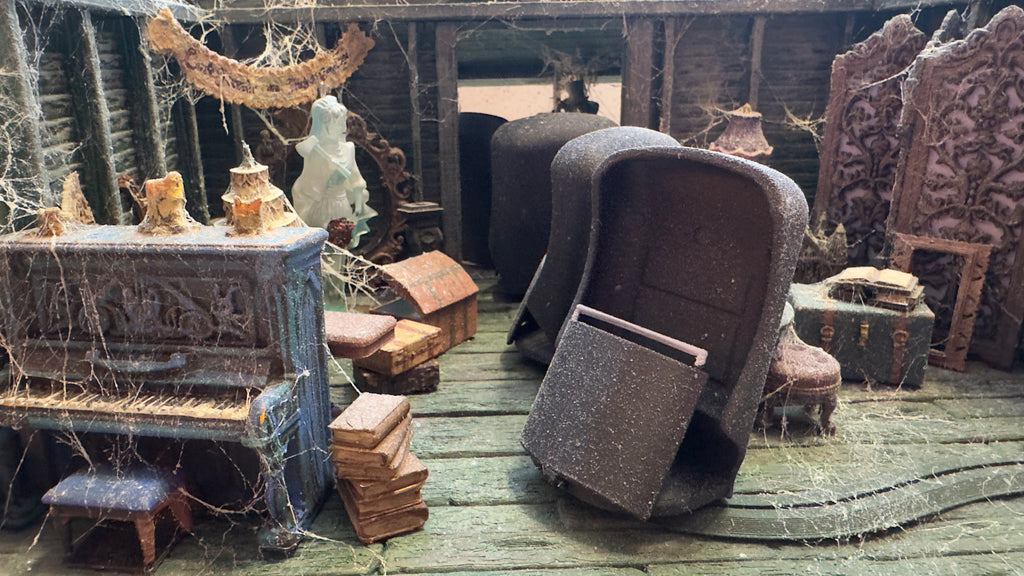 Brides Attic scene with buggies