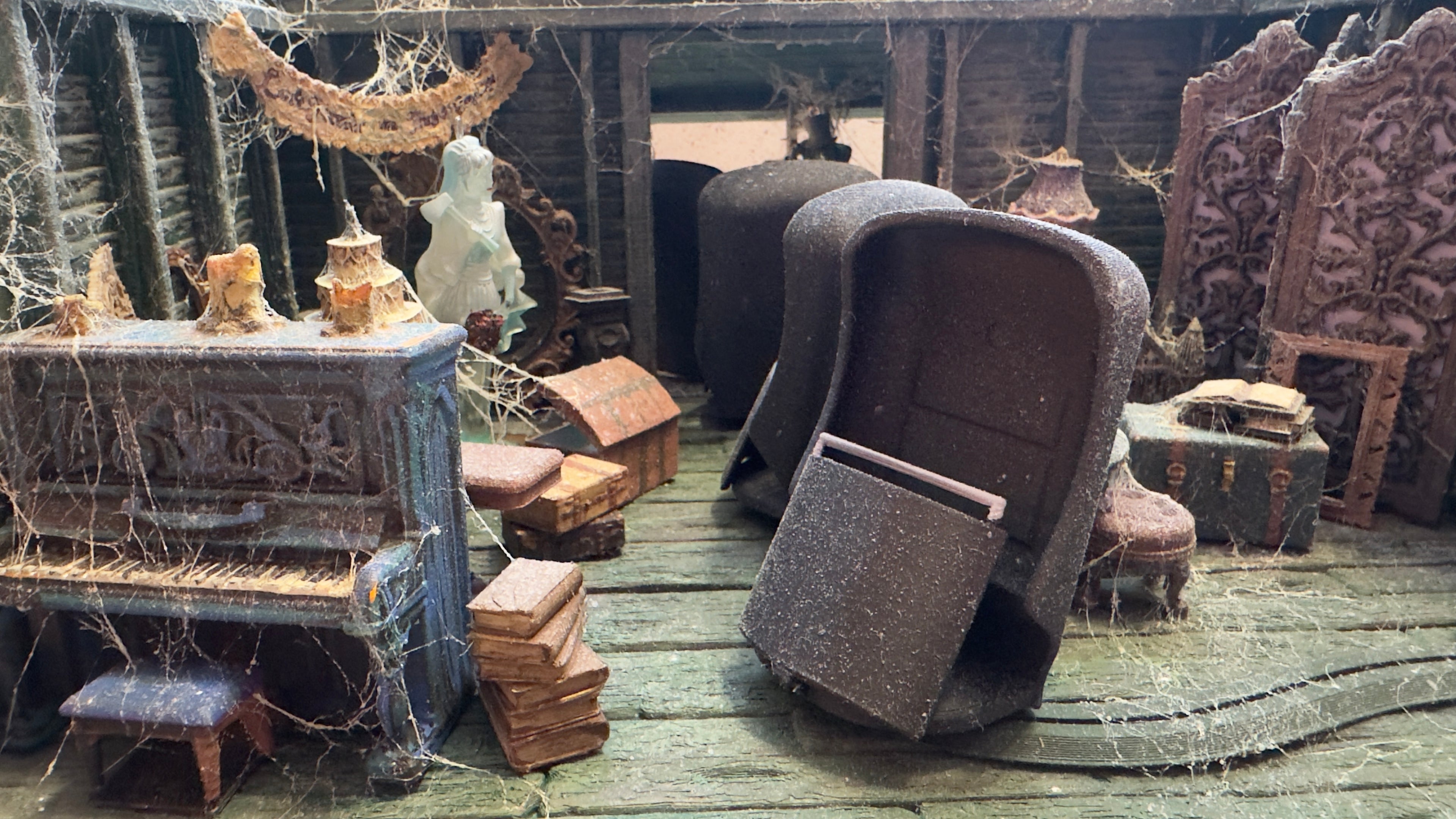 Brides Attic scene with buggies