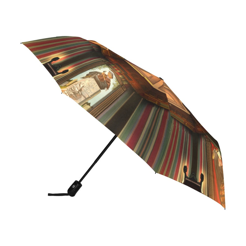 Stretching Portrait Gallery Anti-UV Auto-Foldable Umbrella (U09)