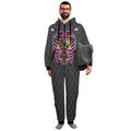Welcome Foolish Mortals Unisex One-Piece Zip Up Hooded Pajamas