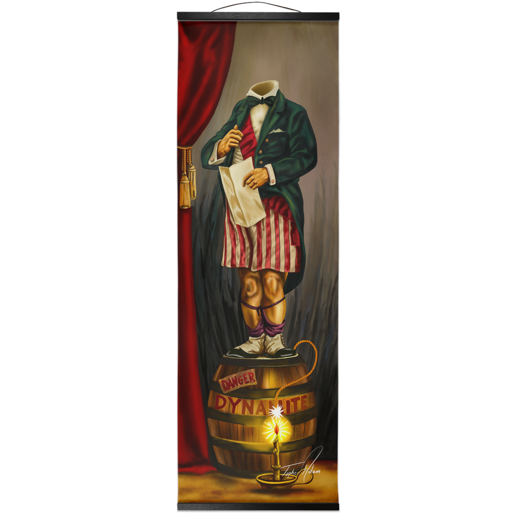 Headless mayor - Hanging Canvas Prints by Topher Adam