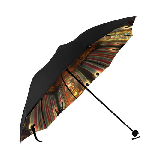 Stretching Portrait Gallery Anti-UV Foldable Umbrella (Underside Printing) (U07)