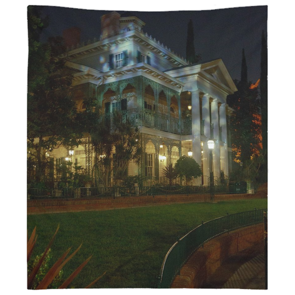 The Haunted Mansion photo at night by Topher Adam Backdrops  (Copy)