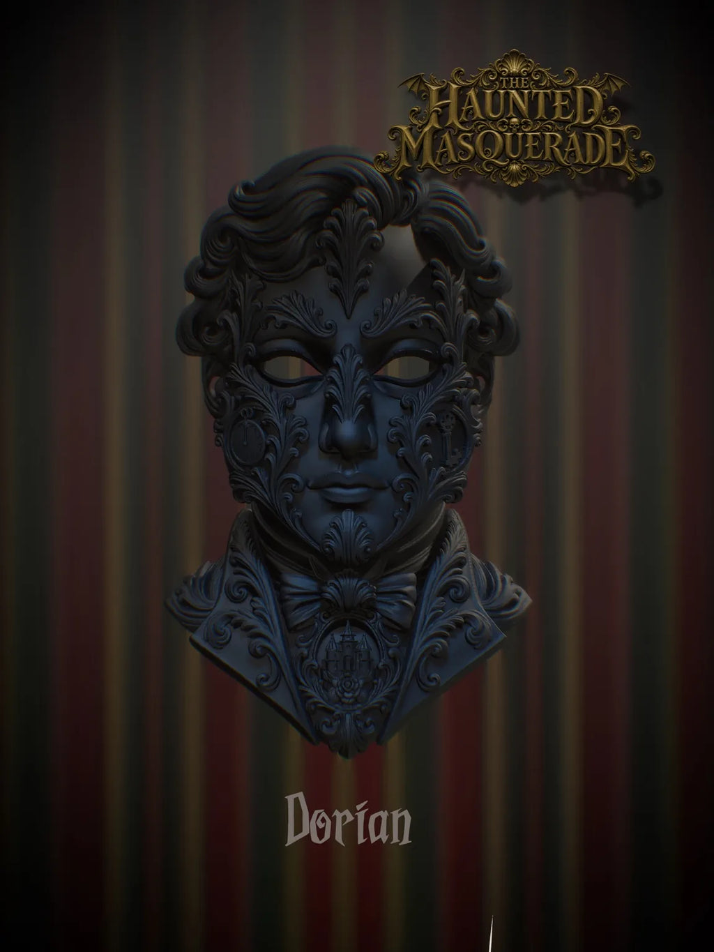 Dorian - The Haunted Masquerade sculptural mask by Topher Adam