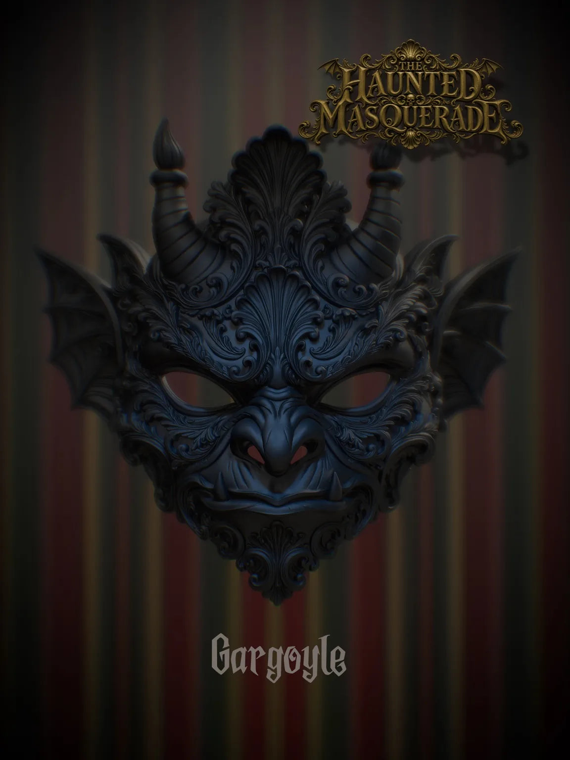 Gargoyle - The Haunted Masquerade sculptural mask by Topher Adam