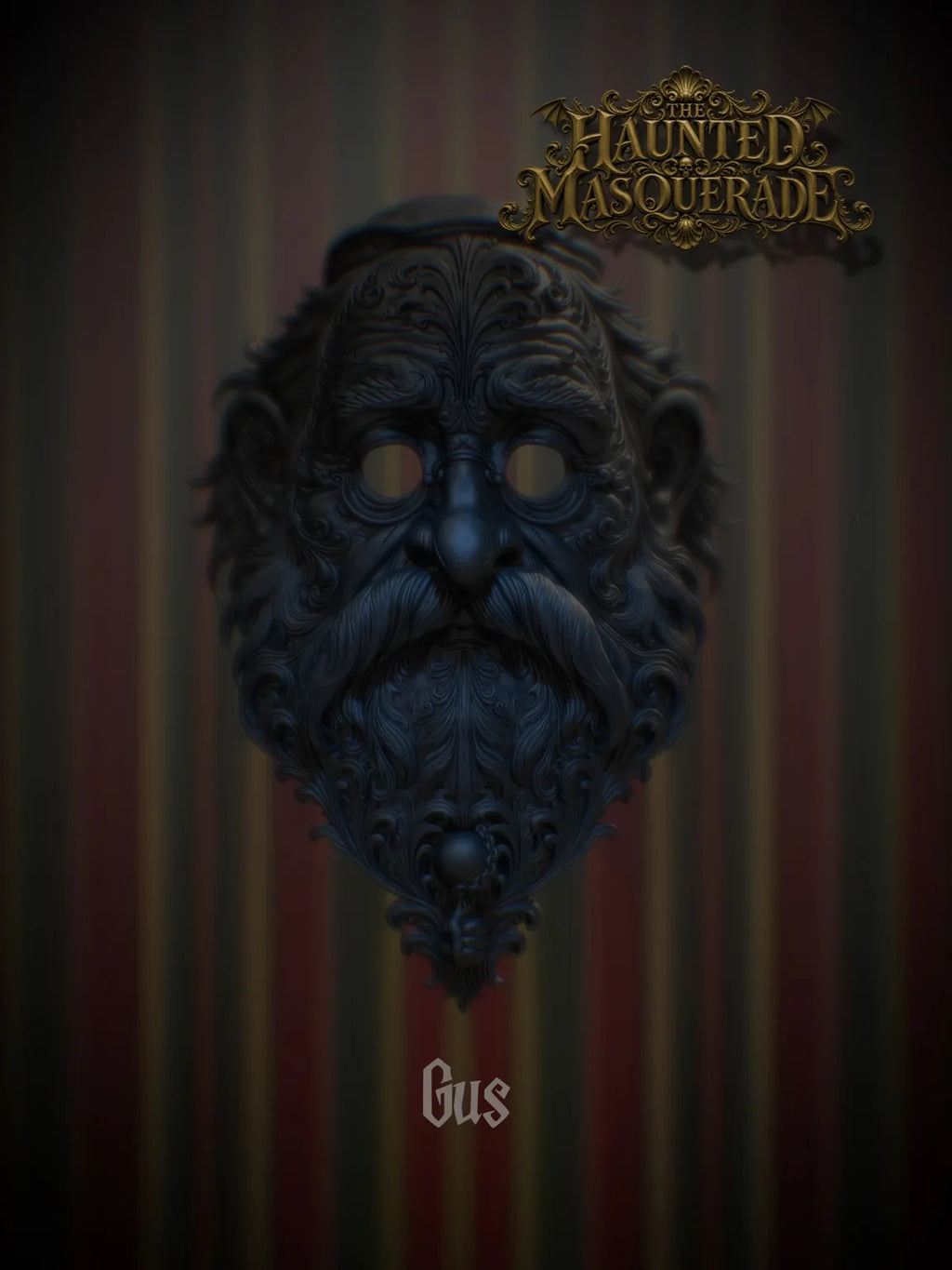Gus - The Haunted Masquerade sculptural mask by Topher Adam