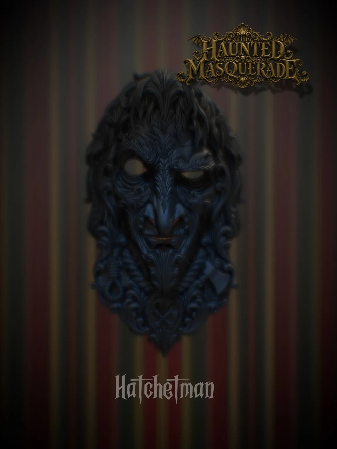 Hatchetman - The Haunted Masquerade sculptural mask by Topher Adam