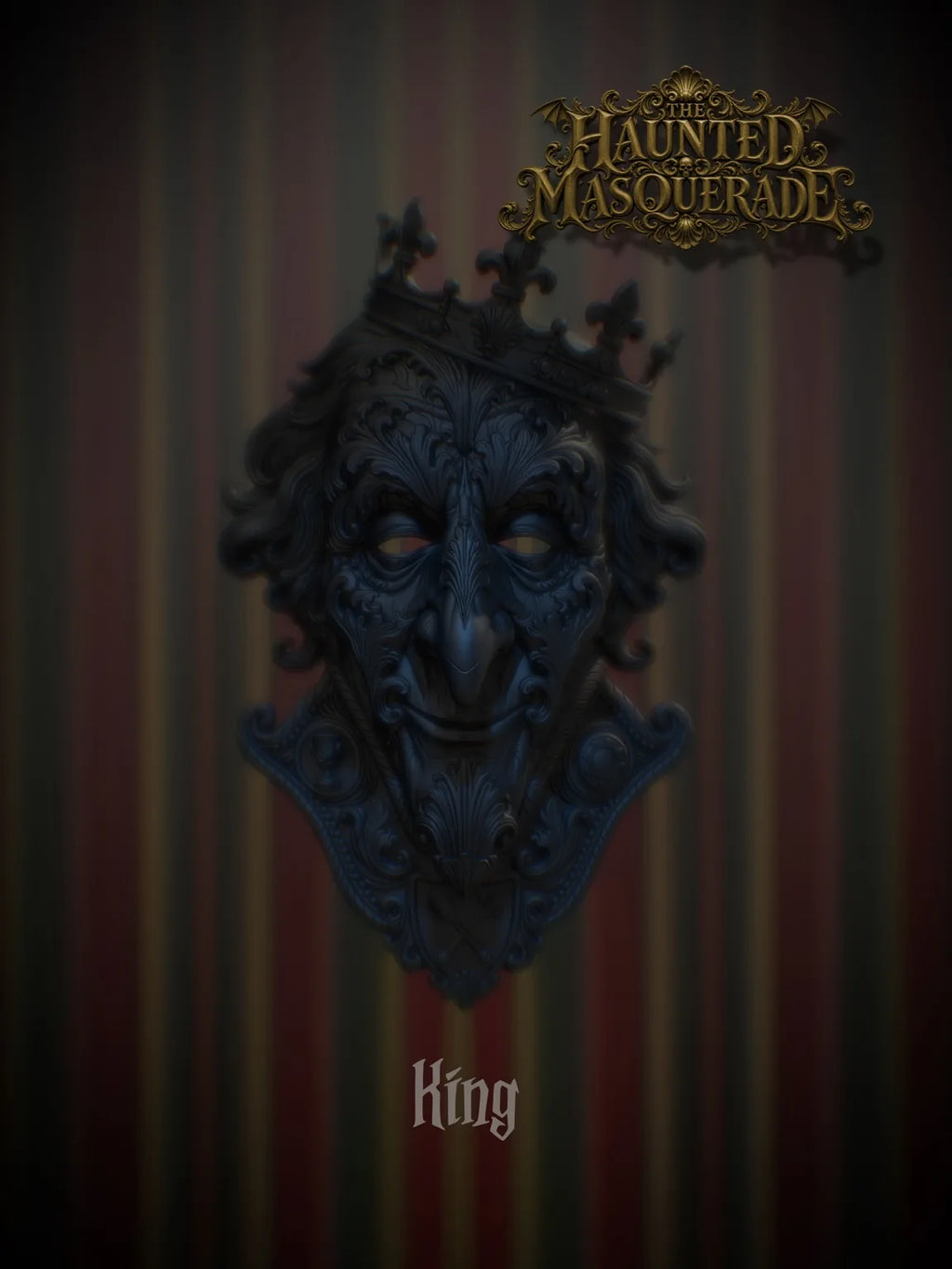 King - The Haunted Masquerade sculptural mask by Topher Adam
