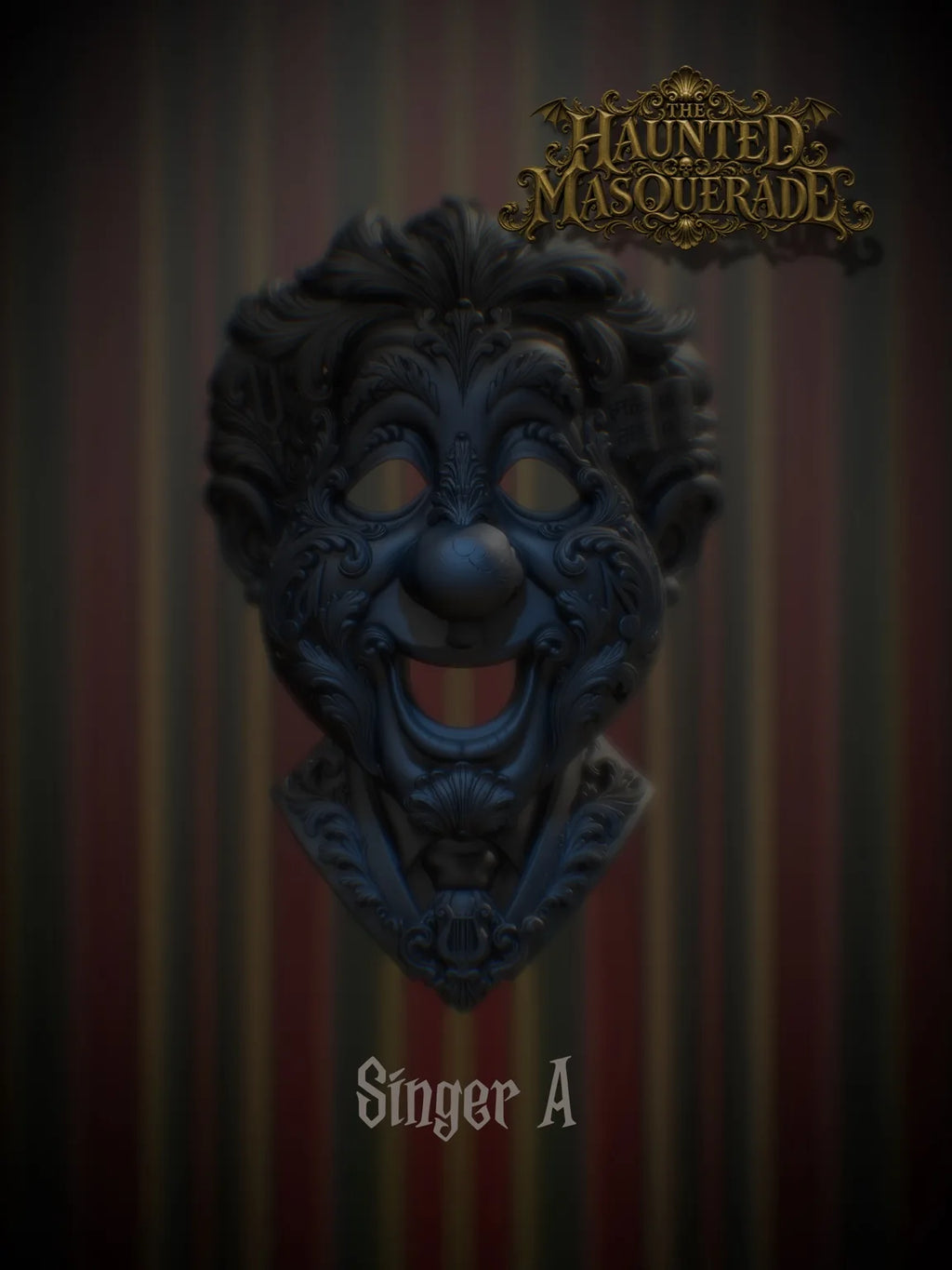Singer A - The Haunted Masquerade sculptural mask by Topher Adam