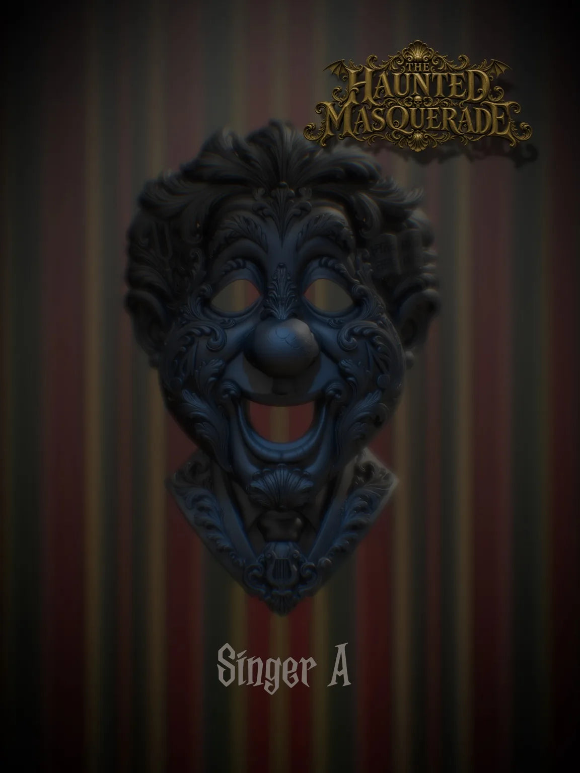 Singer A - The Haunted Masquerade sculptural mask by Topher Adam