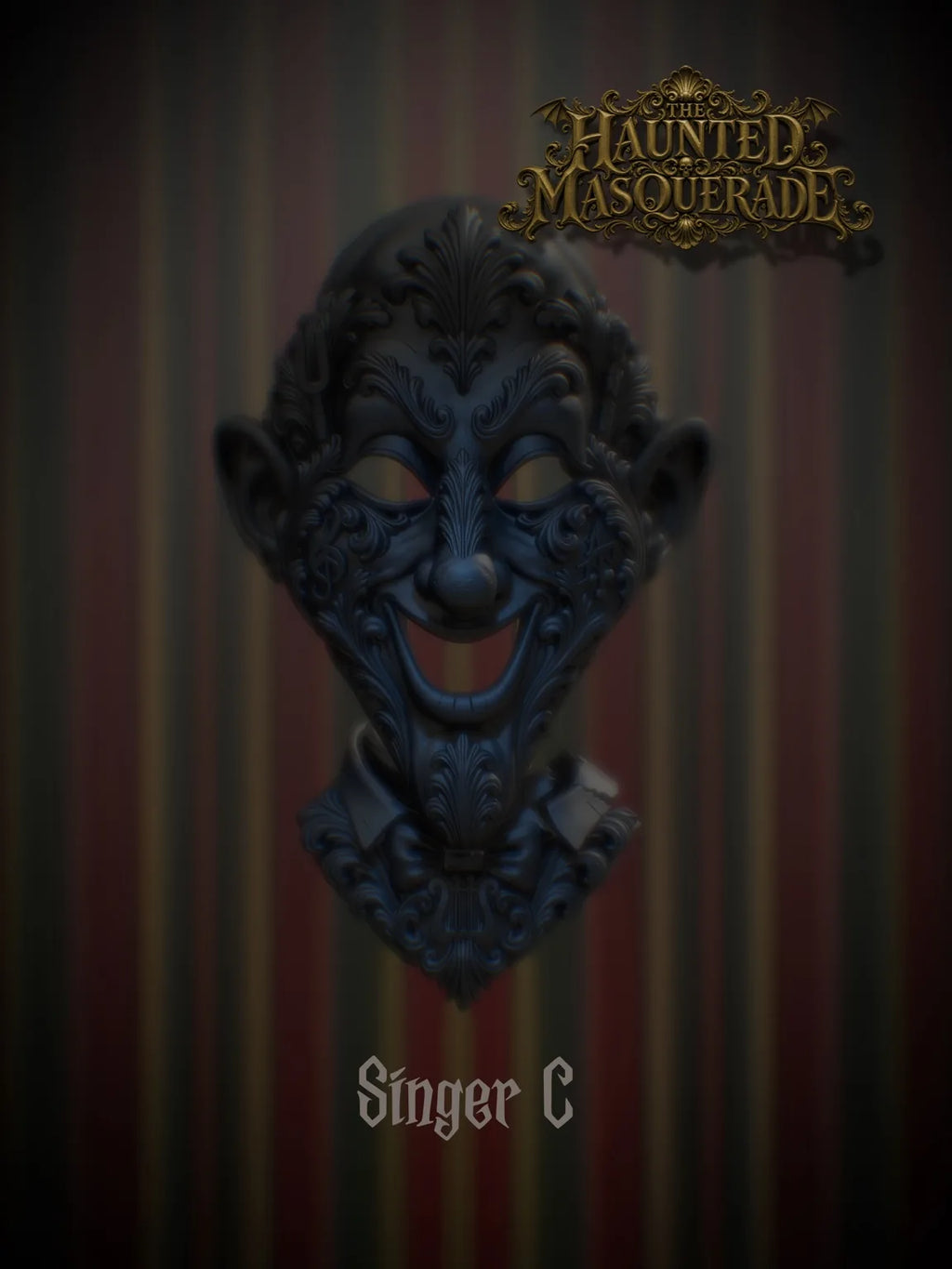 Singer C - The Haunted Masquerade sculptural mask by Topher Adam