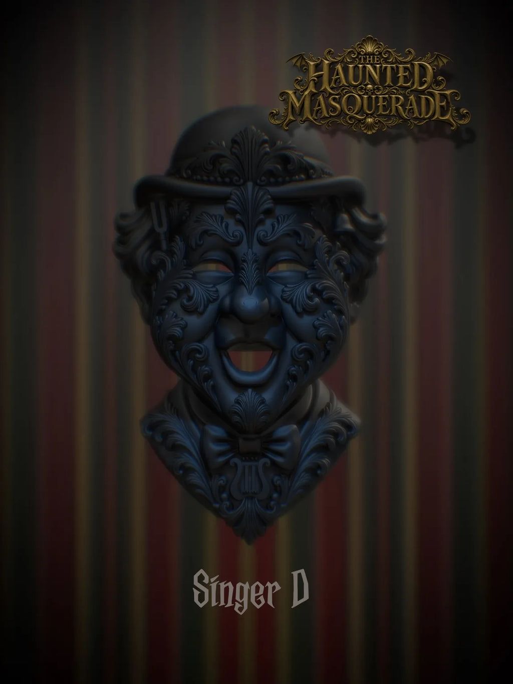 Singer D - The Haunted Masquerade sculptural mask by Topher Adam