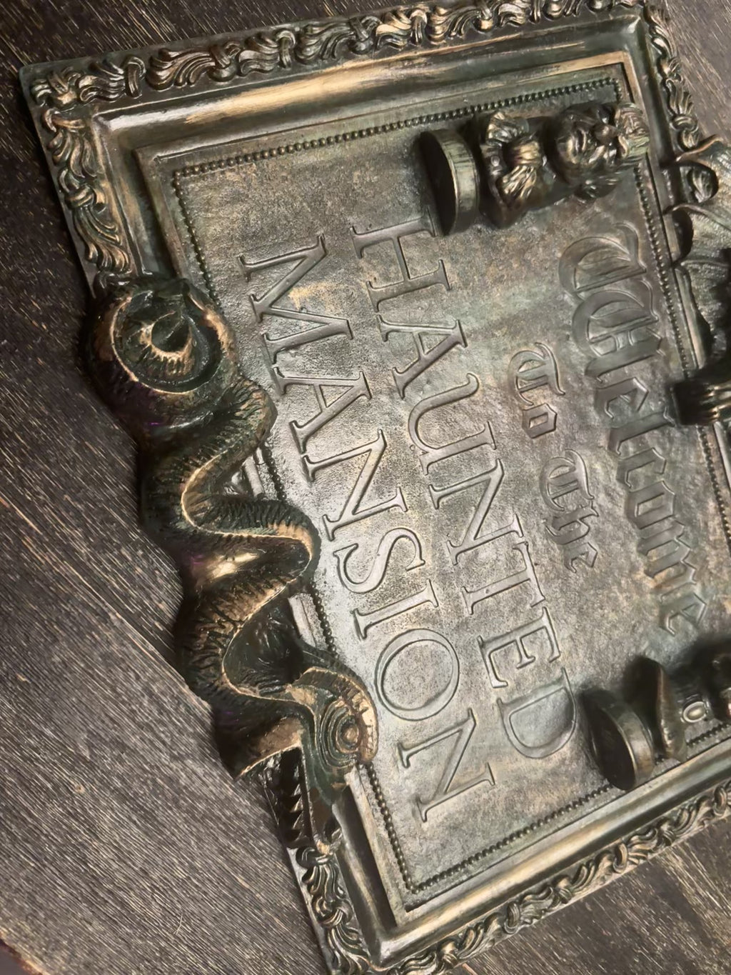 Welcome to the Haunted Mansion plaque