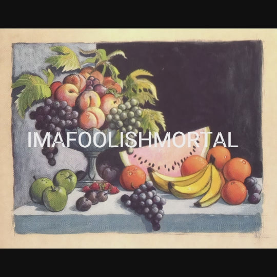 Bowl of Rotting fruit portrait animation