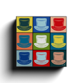 Hats block by Topher Adam Canvas Wraps (Copy) (Copy) (Copy)