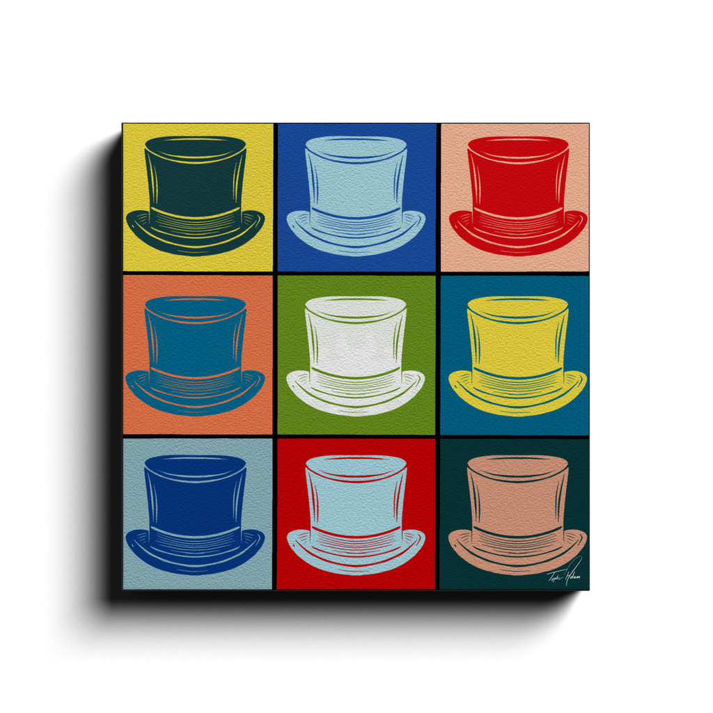 Hats block by Topher Adam Canvas Wraps (Copy) (Copy) (Copy)