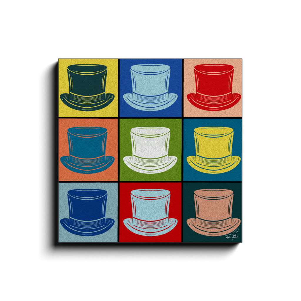 Hats block by Topher Adam Canvas Wraps (Copy) (Copy) (Copy)