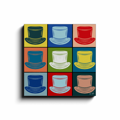 Hats block by Topher Adam Canvas Wraps (Copy) (Copy) (Copy)