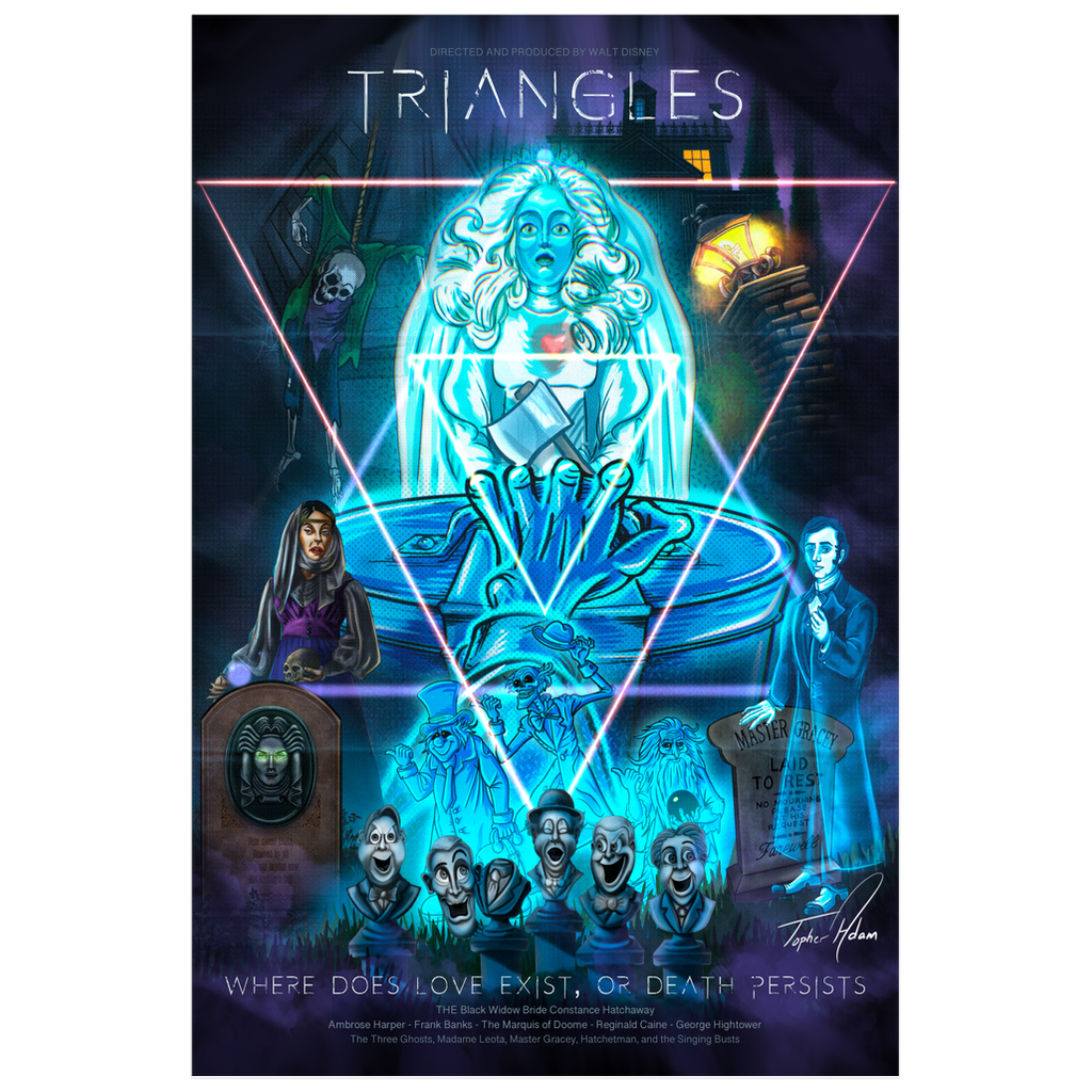 Triangles - Where does love exist, where death persist Posters by Topher Adam