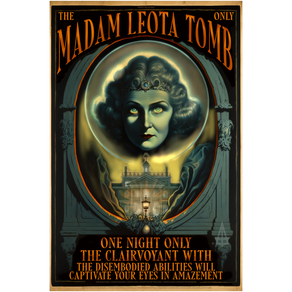Madam Leota Tomb - one night only Giclee Art Print by Topher Adam