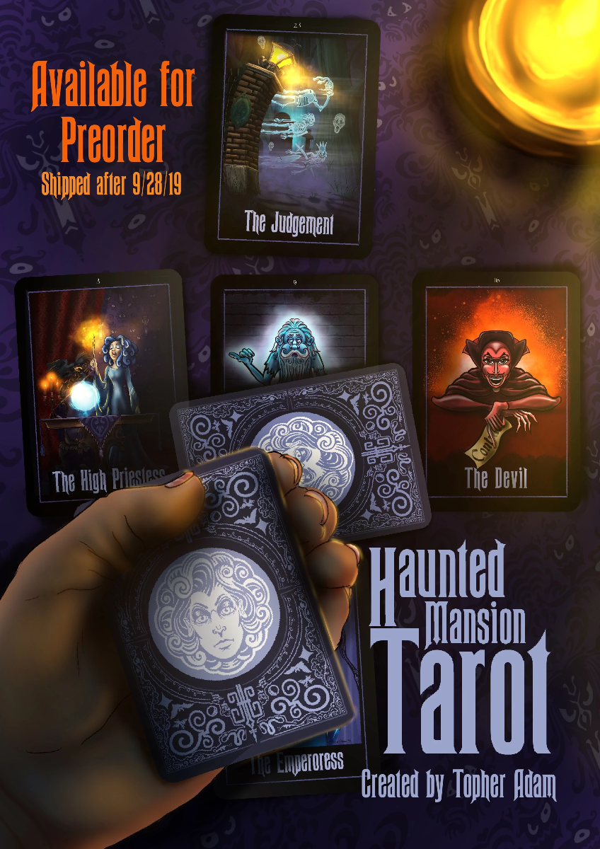 Haunted Mansion “Leota’s Tarot Cards” a Major Arcana deck by Topher Adam